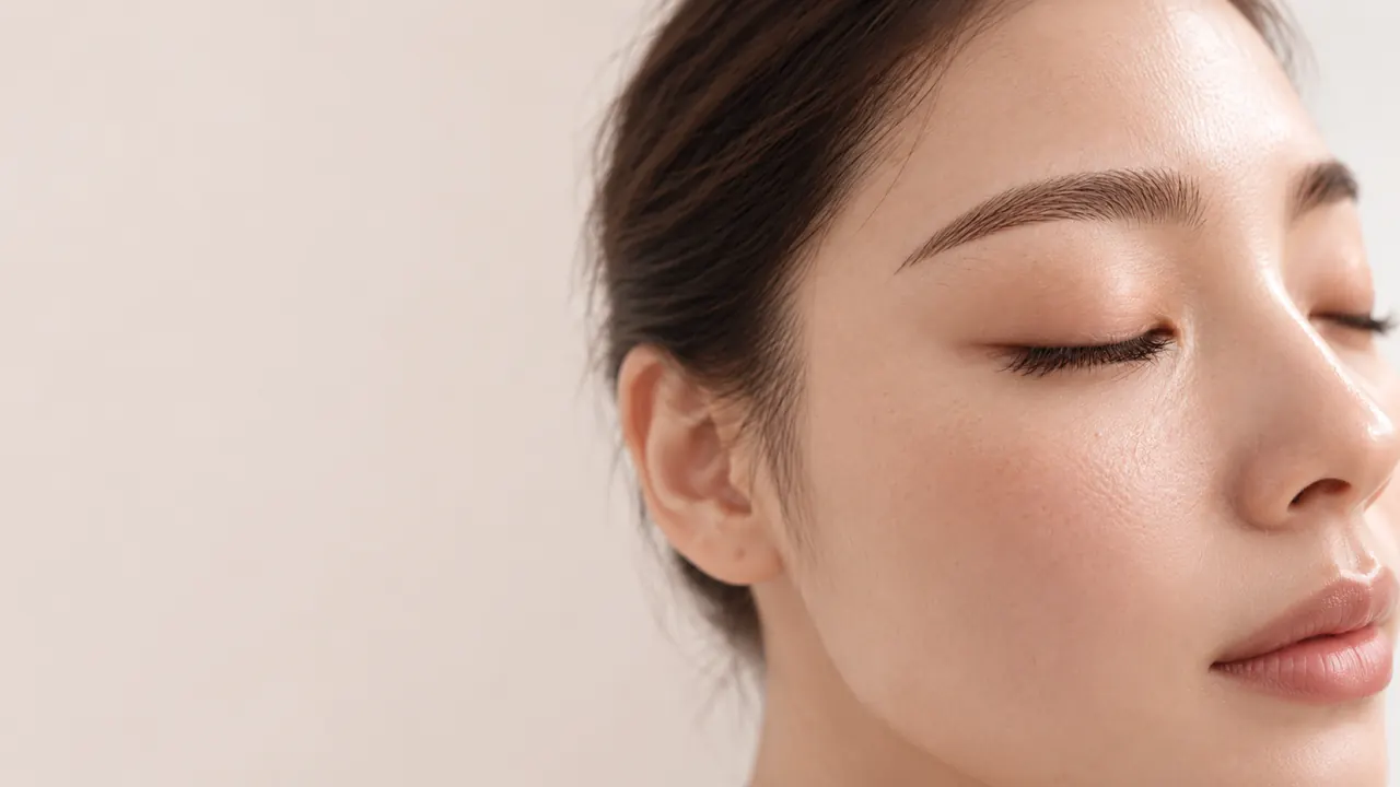 Close-up of a soft, layered brow (illustration)